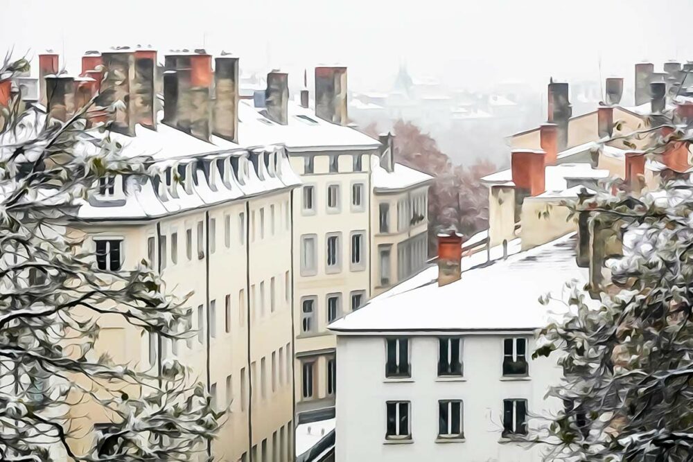 Rue des fantasques. Pentes de la croix-rousse. Leporelo photographies, entre photo et peinture