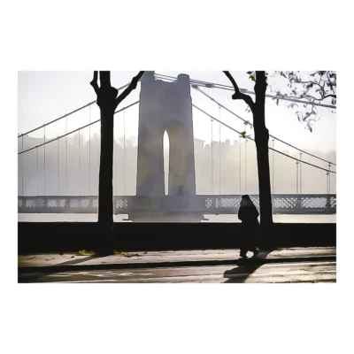 Brouillard sur la passerelle