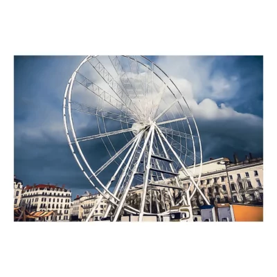 Ciel chargé sur la grande roue