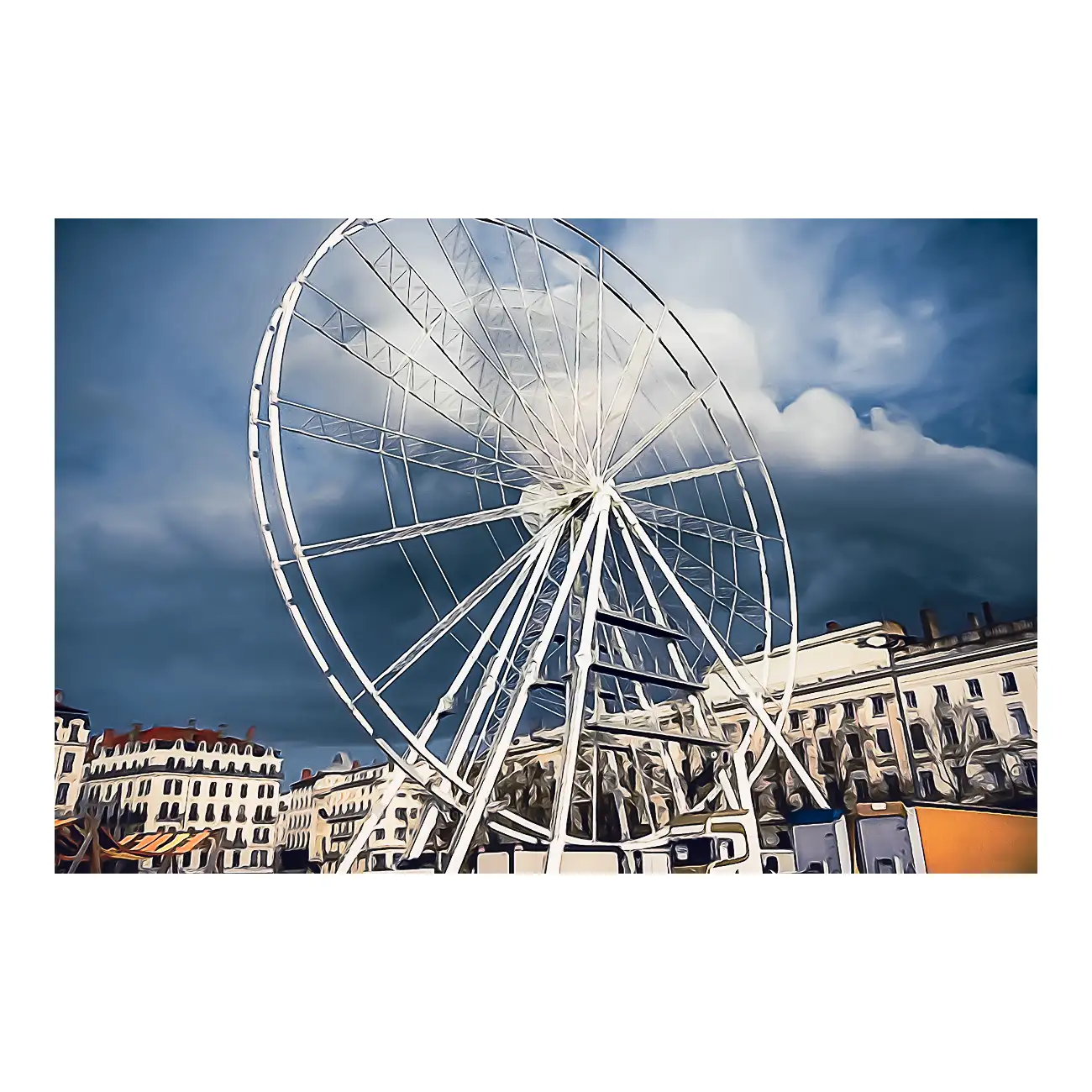 Ciel chargé sur la grande roue