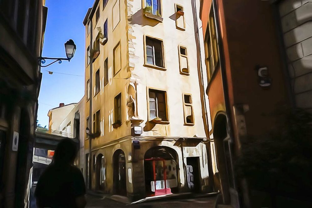 Vieux-Lyon. Leporelo photographies, entre photo et peinture