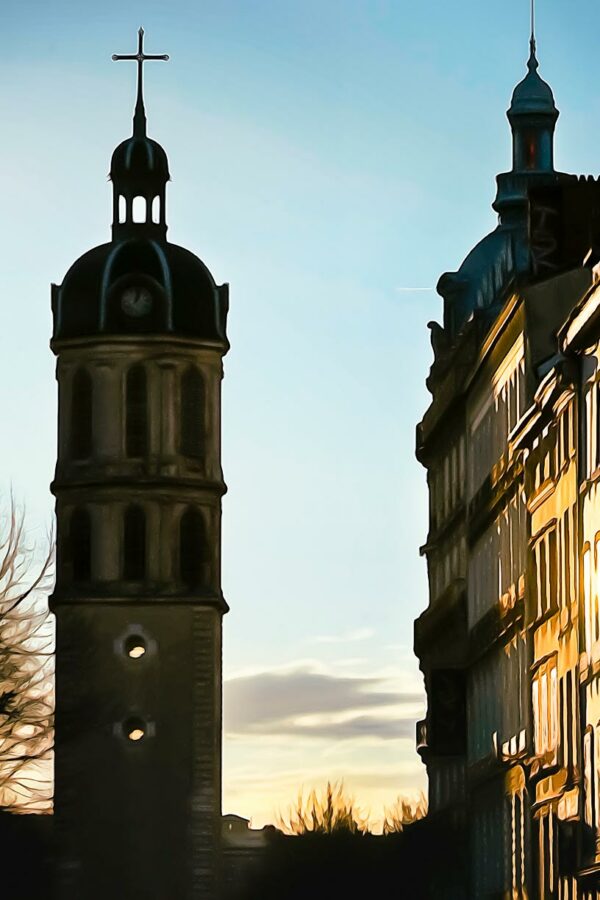 Clocher, place Antonin Poncet