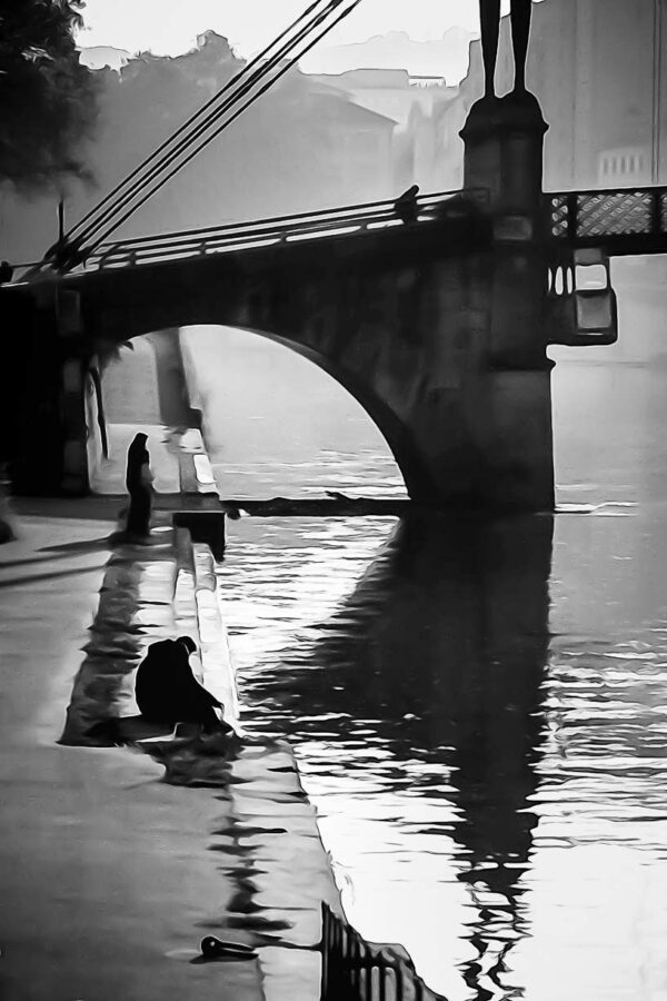 Contrejour, passerelle Saint-Georges