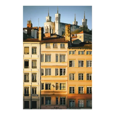 Fourvière depuis le quai de Bondy