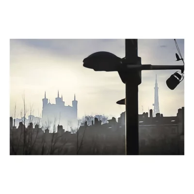 Fourvière depuis les quais du Rhône