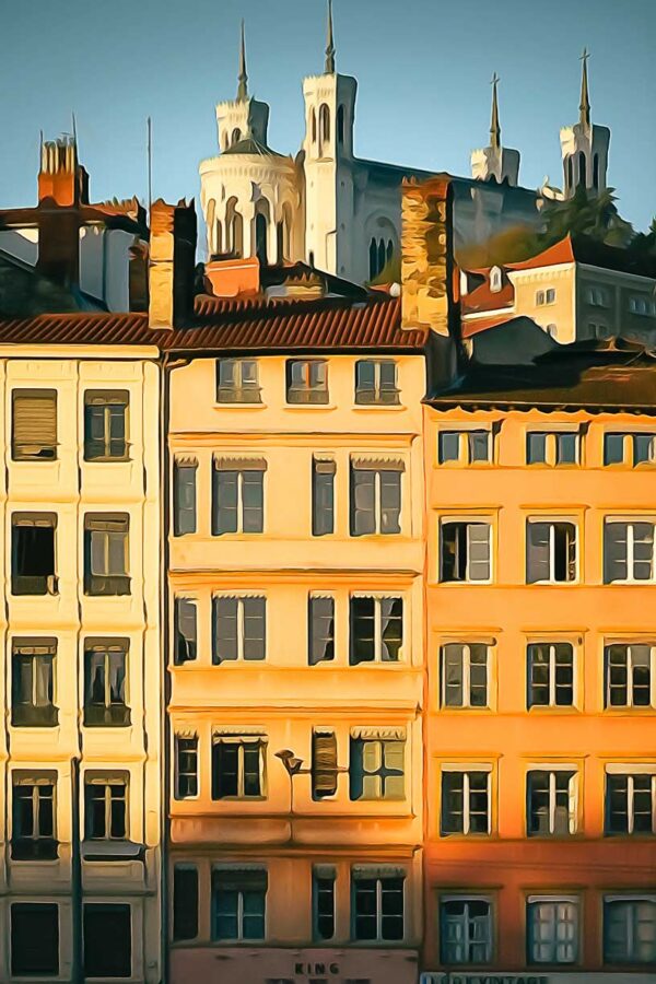 Fourvière depuis le quai de Bondy
