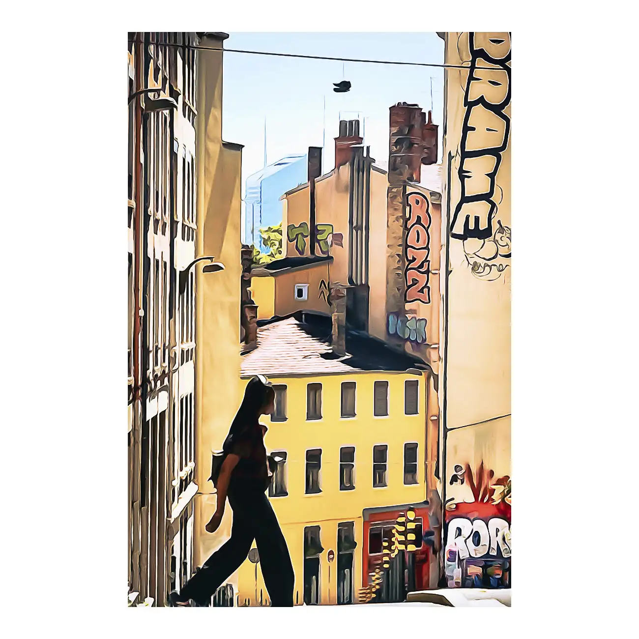 Graffitis, montée des Carmélites