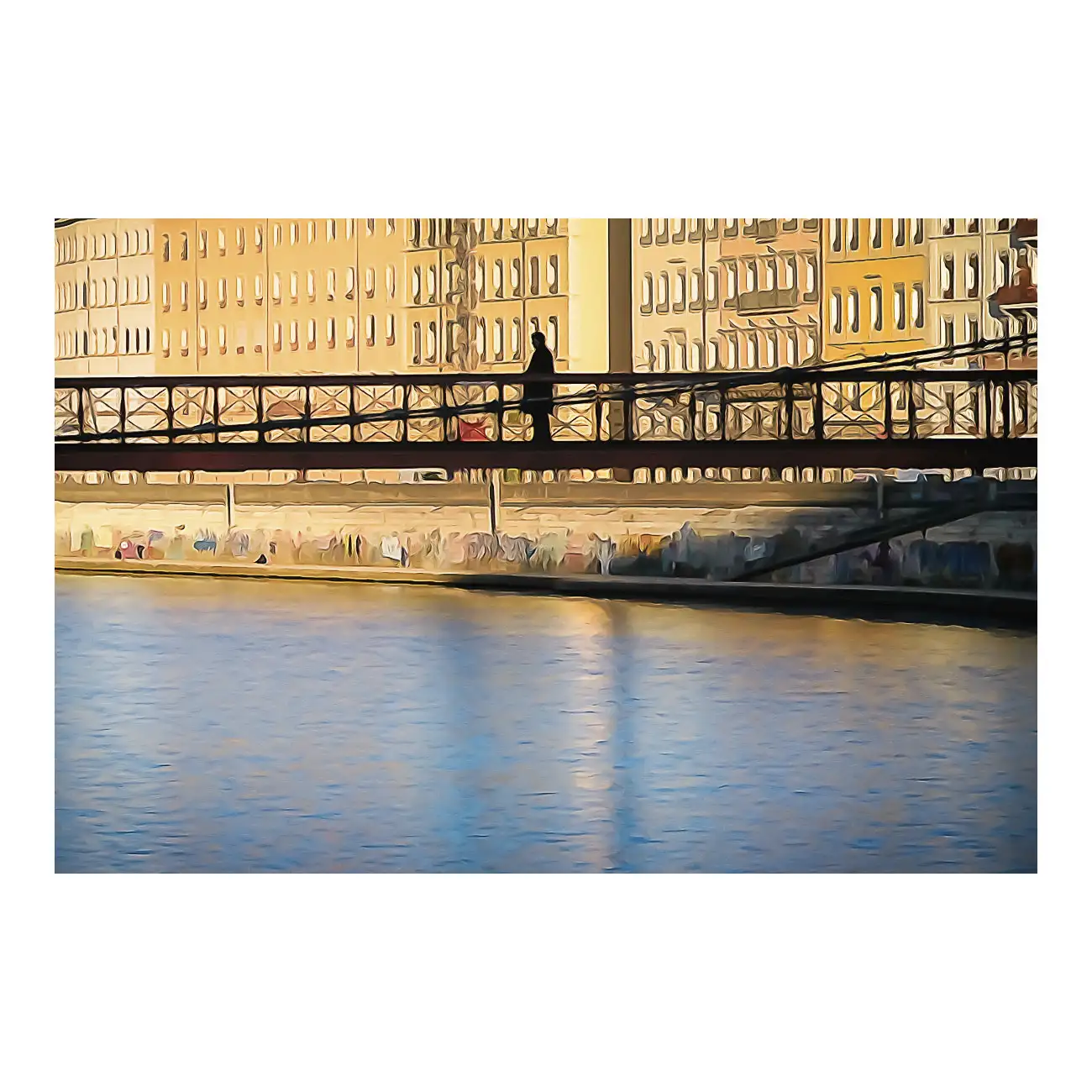 La traversée, passerelle Saint-Vincent