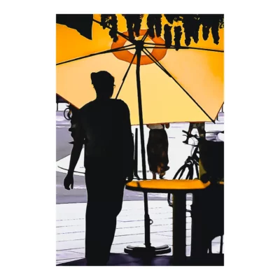 Le parasol jaune, place Saint-Nizier