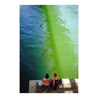 Les deux amies, passerelle Saint-Vincent