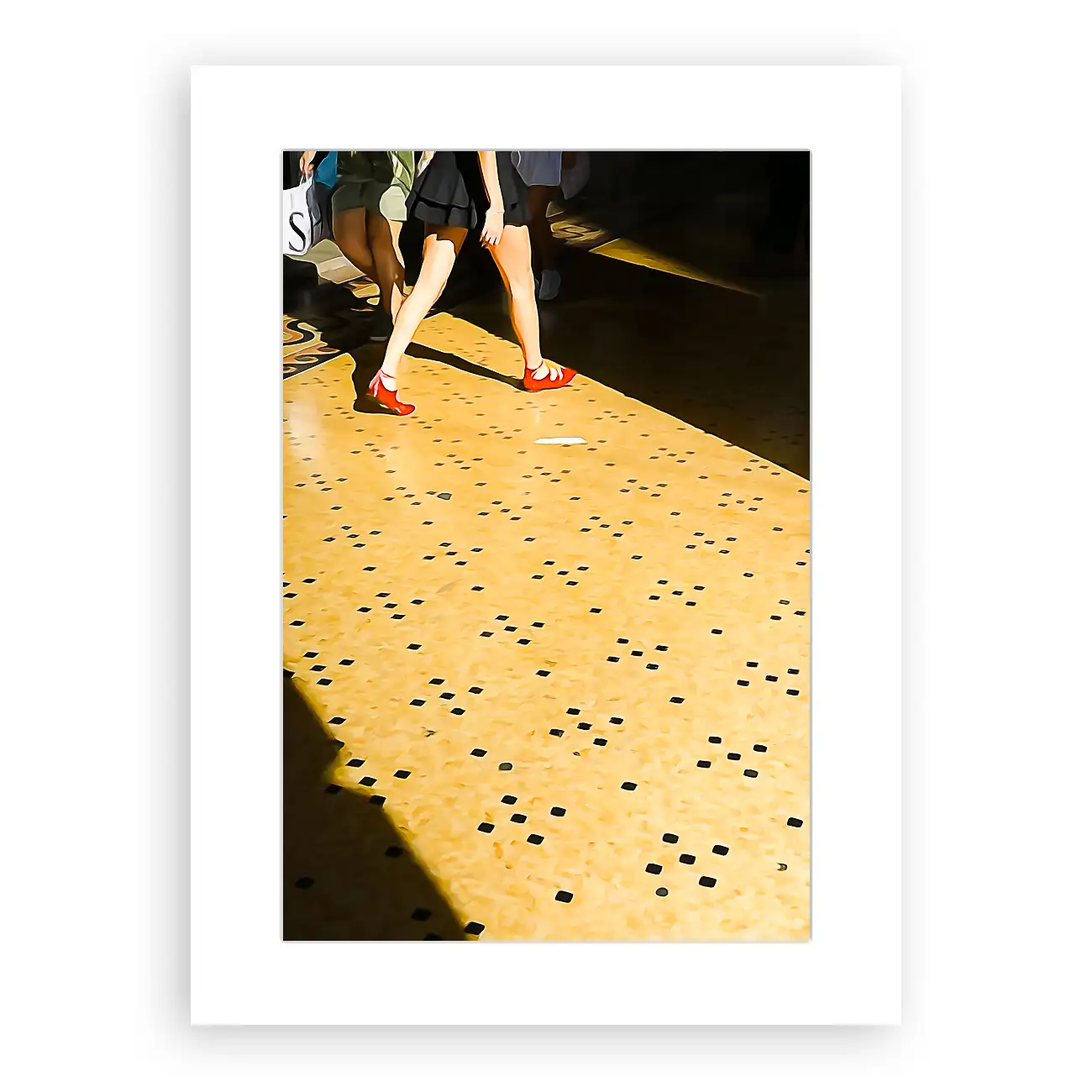 Tirage photo d'art Gênes, composition graphique et minimaliste.