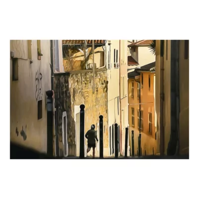 Lumière hivernale, montée Saint-Barthélemy