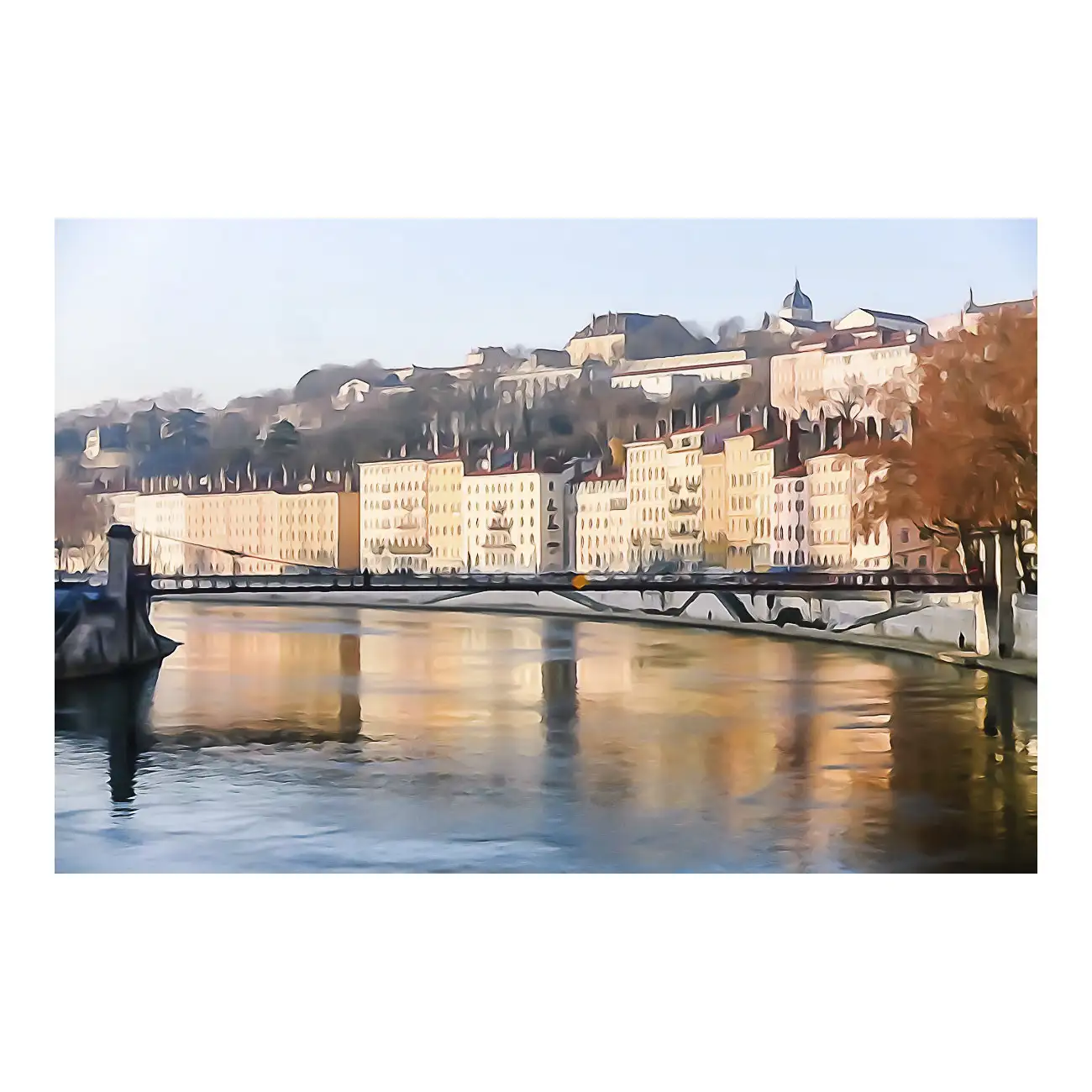 Lumière hivernale, quai Saint-Vincent