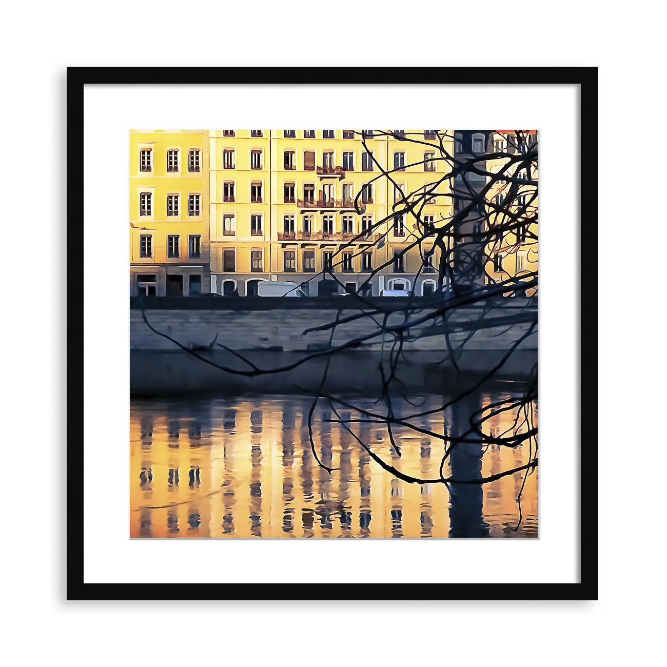 Lumière orangée, quais de Saône – Image 3