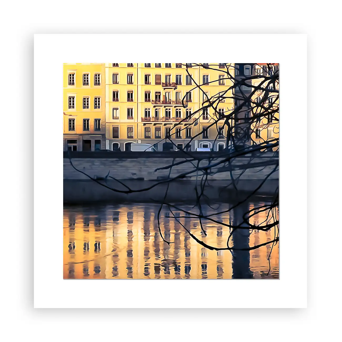 Lumière orangée, quais de Saône – Image 2