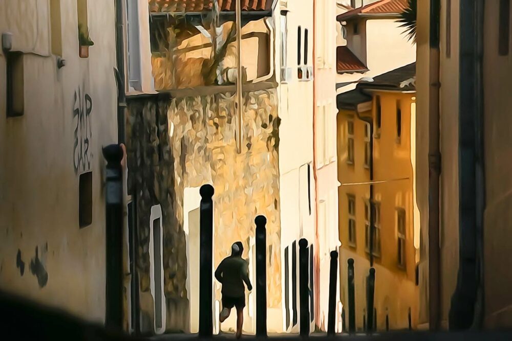 Montée Saint-Barthélemy. Leporelo photographies, entre photo et peinture