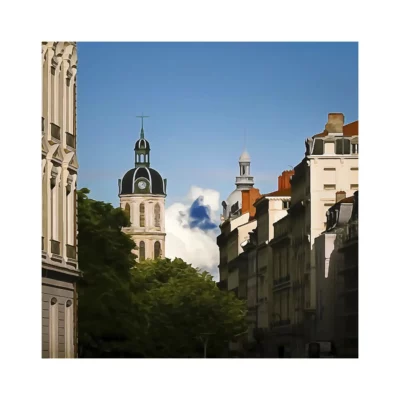 Nuage bleu, Place Antonin Poncet