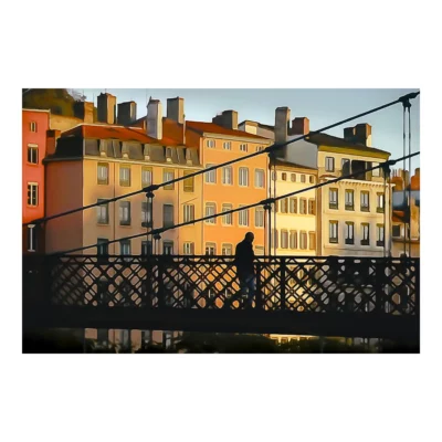 L’ombre sur la passerelle