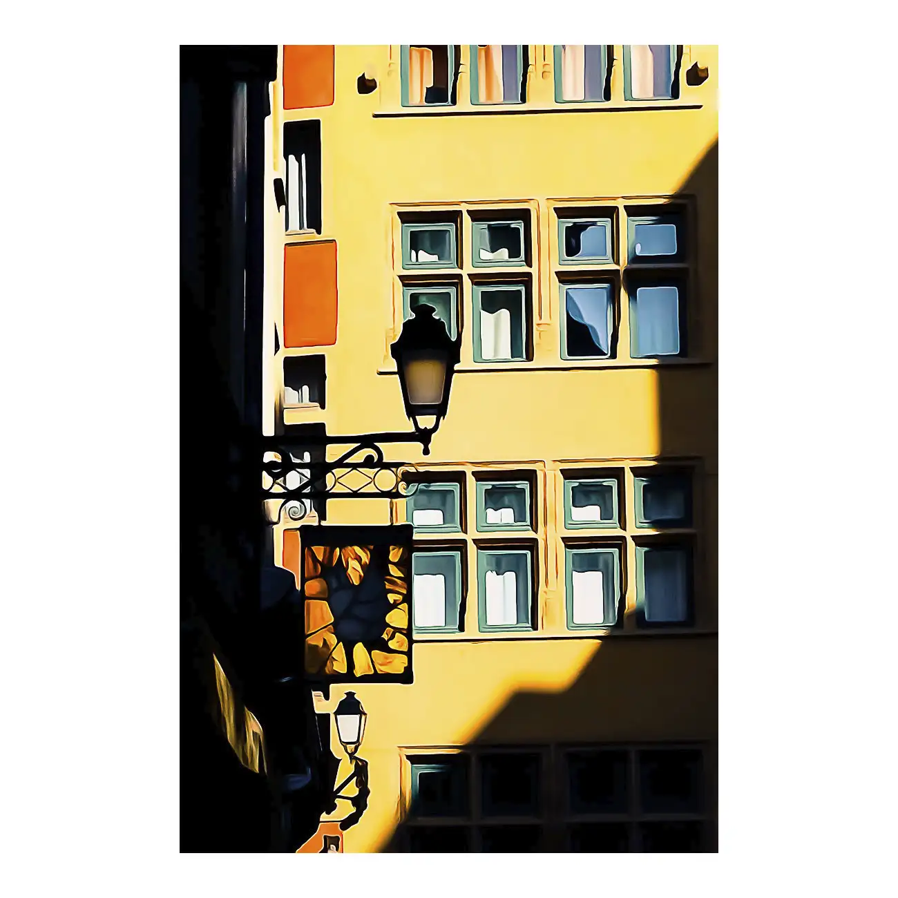 Ombres & lumière, rue du Boeuf