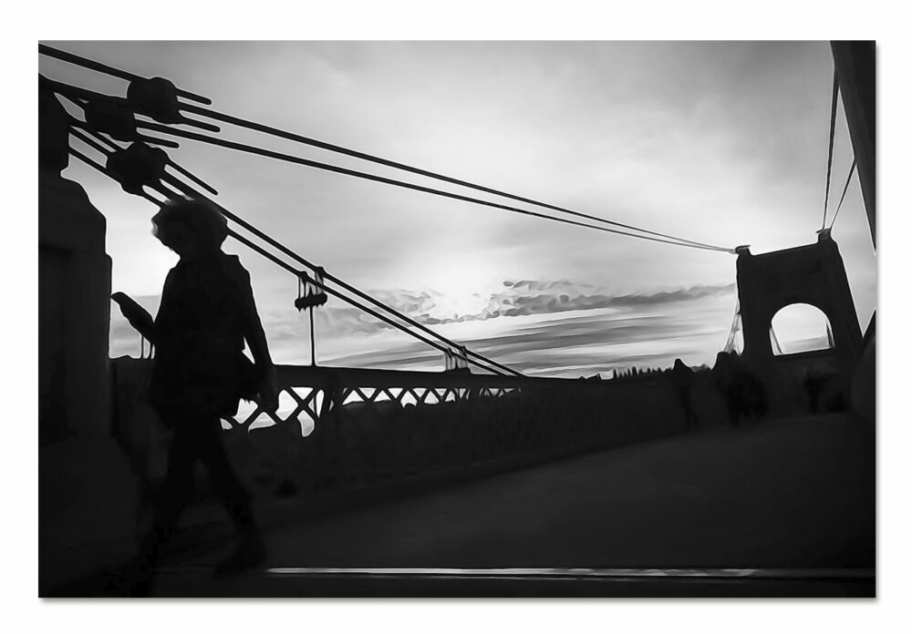 Passerelle du collège. Bord du Rhône. Leporelo. Photographies en série limitée