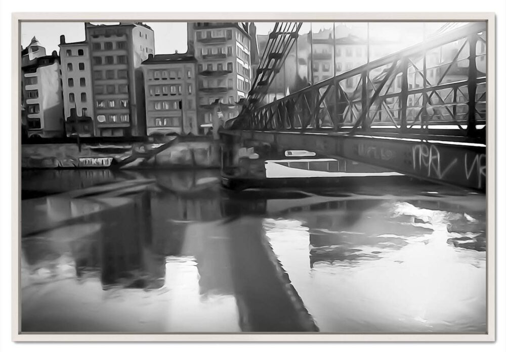 Passerelle quai Saint-Vincent, Vieux Lyon. Leporelo. Photographies en série limitée