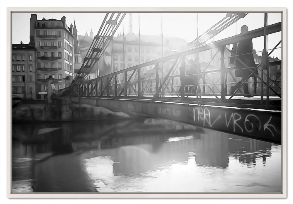 Passerelle quai Saint-Vincent, Vieux Lyon. Leporelo. Photographies en série limitée