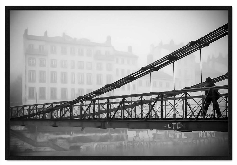 Passerelle quai Saint-Vincent, Vieux Lyon. Leporelo. Photos d’art en série limitée