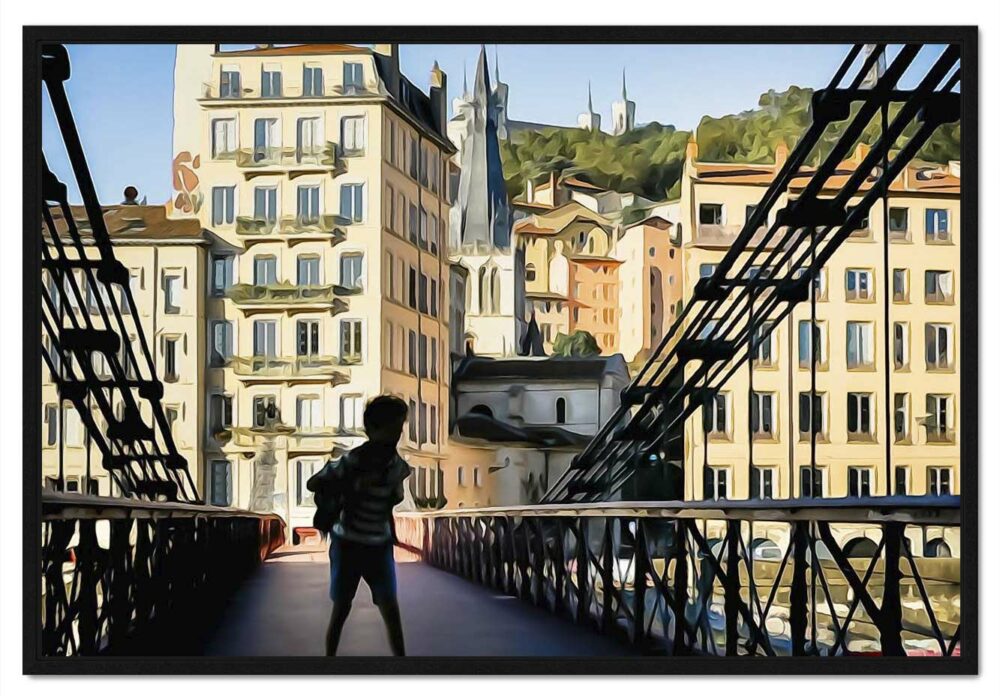 Passerelle saint-vincent. Quai de saône. Leporelo. Photos d’art entre photo et peinture