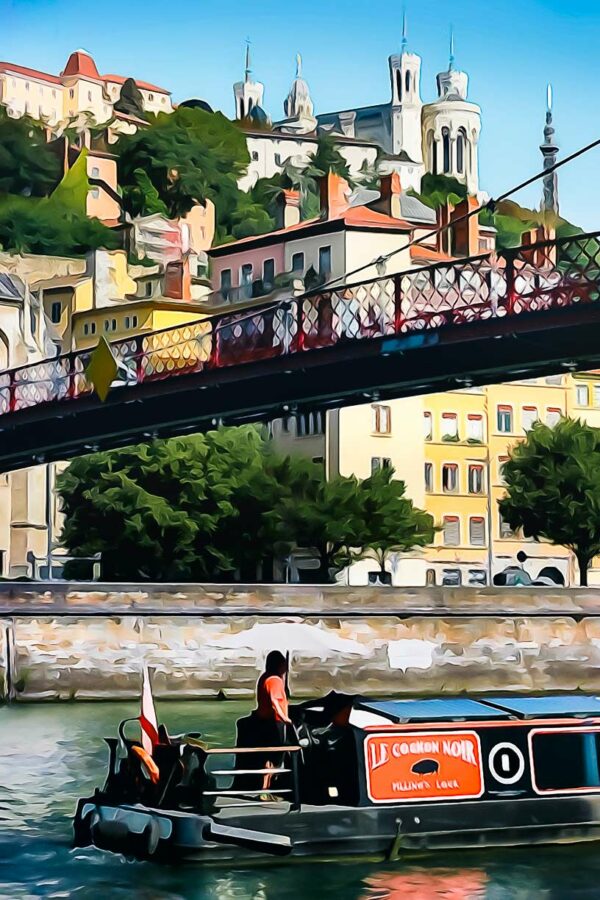 Péniche sur la Saône