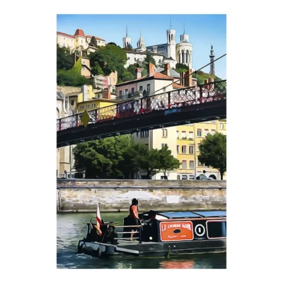 Péniche sur la Saône