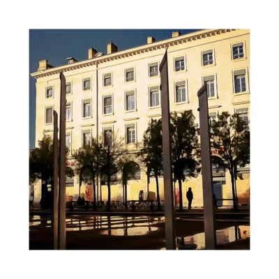 Place Antonin Poncet entre deux averses