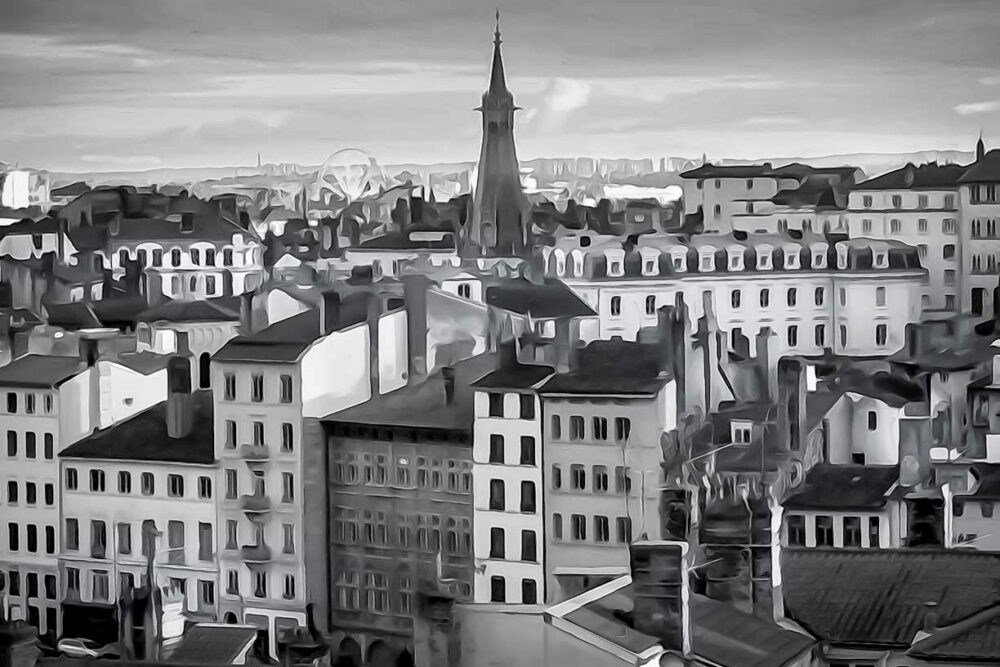 Place Rouville. Vieux Lyon. Leporelo. Photos d’art en série limitée