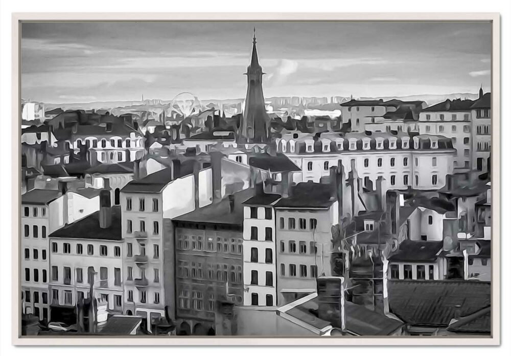 Place Rouville. Vieux Lyon. Leporelo. Photo de lyon en édition limitée