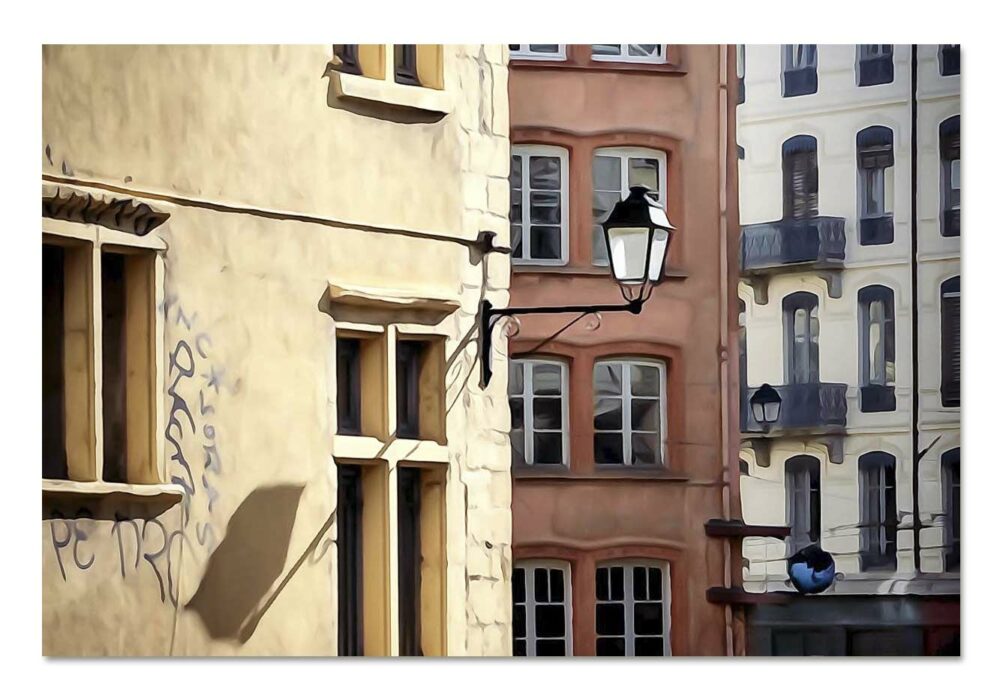 Place Saint-Paul. Vieux Lyon. Leporelo. Photographie d'art en série limitée