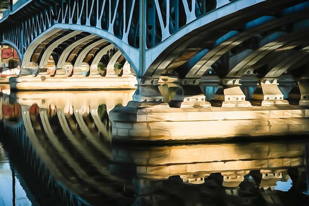 Pont Kitchener. Quai de Saône. Leporelo photographies, entre photo et peinture