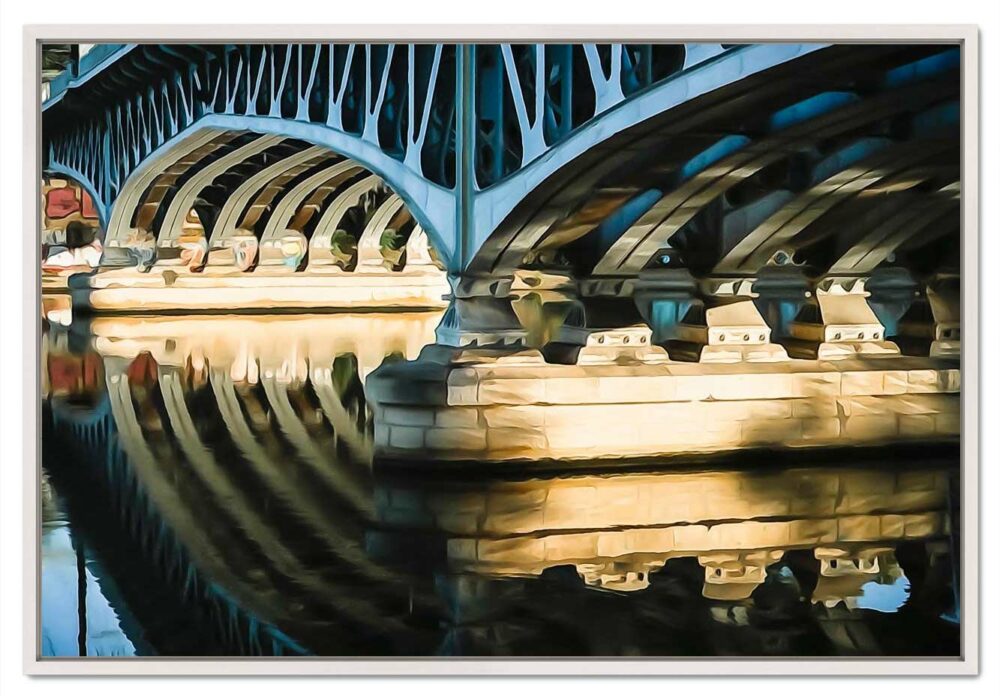 Pont Kitchener. Quai de Saône. Leporelo. Photo de lyon en édition limitée