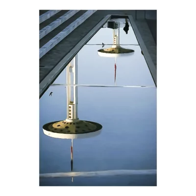 Reflets dans la piscine