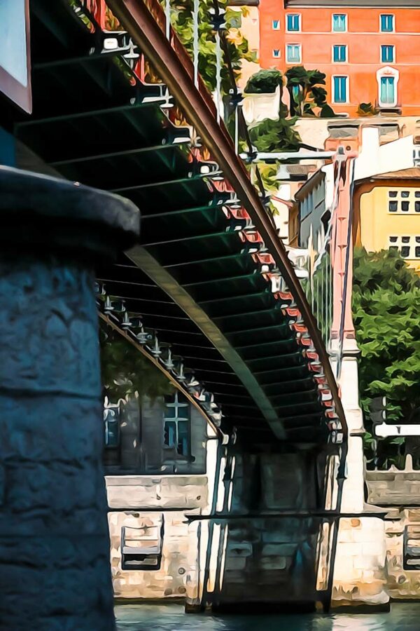 Sous la passerelle Saint-Georges