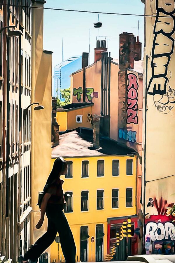 Street-art, montée des Carmélites