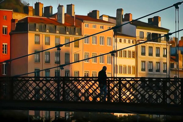 La traversée, passerelle Saint-Georges